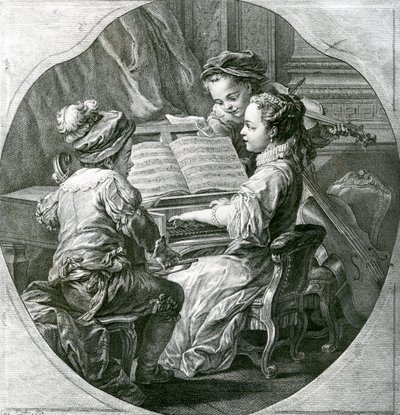 Eine Allegorie der Musik, La Musique, 1756 von Louis Michel van Loo